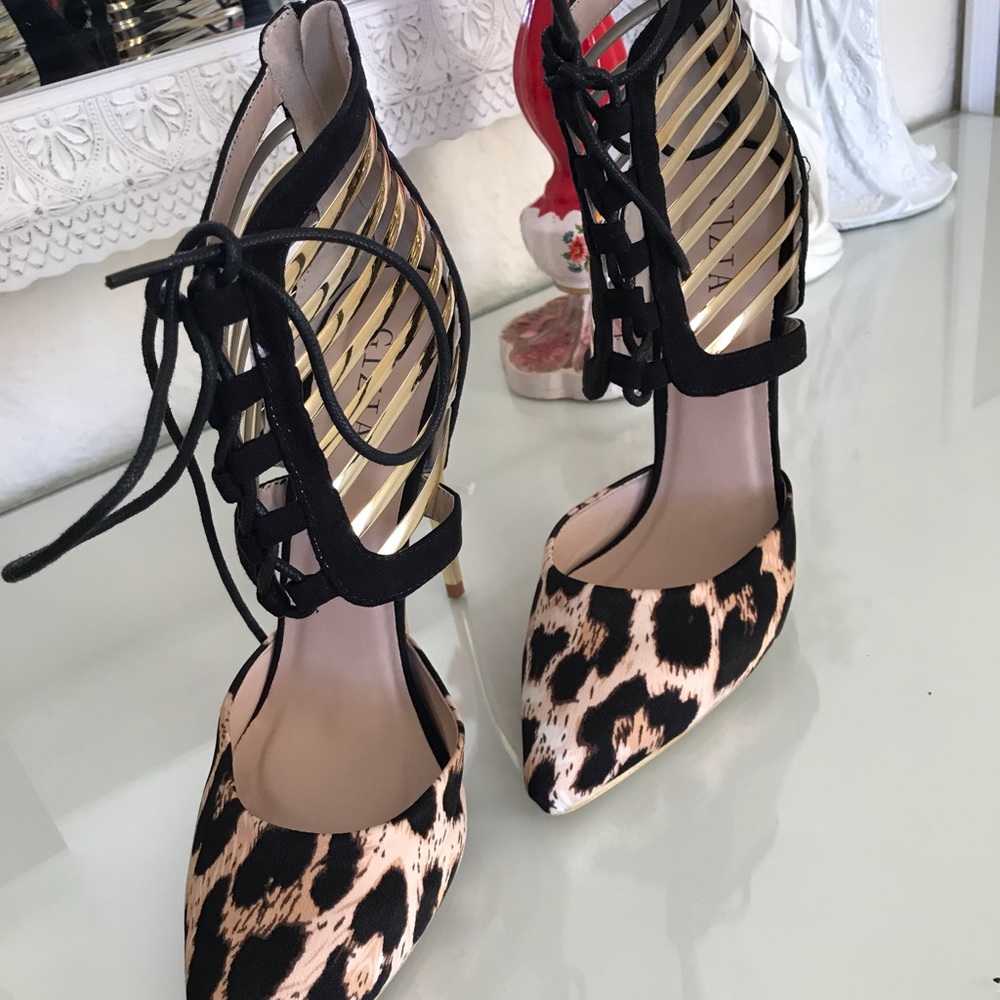 Leopard Print Heels - image 7